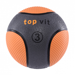top | vit® medizin.bälle 3,0 kg, neonorange, ca. Ø 23 cm