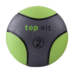 top | vit® medizin.bälle 2,0 kg, grasgrün, ca. Ø 19 cm