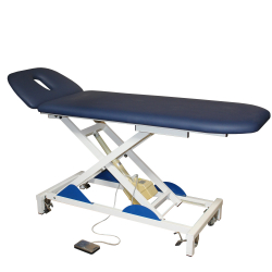 Gebrauchtliege 2-tlg., Elektrik, mit neuen Polster und Radachshebesystem 