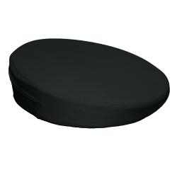 Sitzkeilkissen rund mit Stoffbezug, ca. Ø 35 x 8/1 cm schwarz