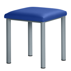 Therapiehocker eckig 50 cm | Silber | Atoll