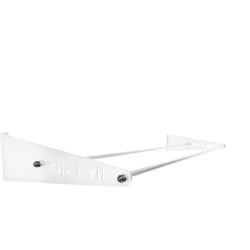 top | vit® Wandhalterung, ca. 125 cm 2 Ablagestangen | weiß