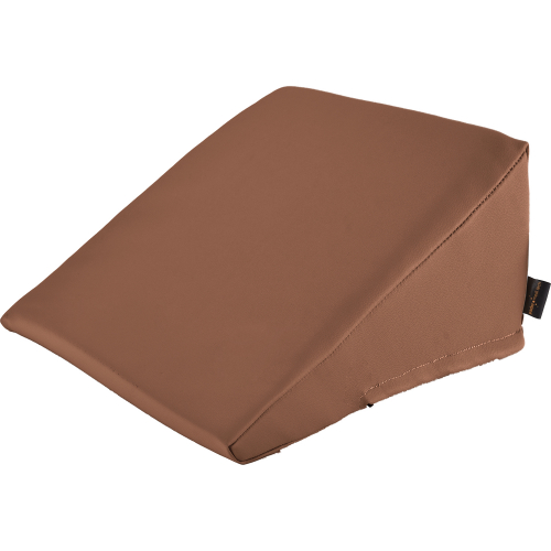 &Ouml;ffne Keilkissen mit Kunstlederbezug