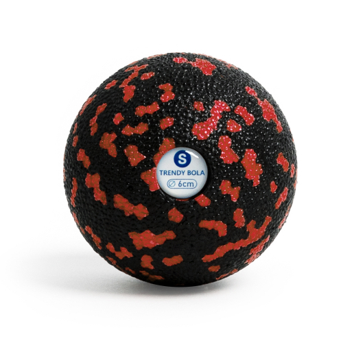 &Ouml;ffne TrendySport Faszienball Bola Bola S 6 cm schwarz/rot