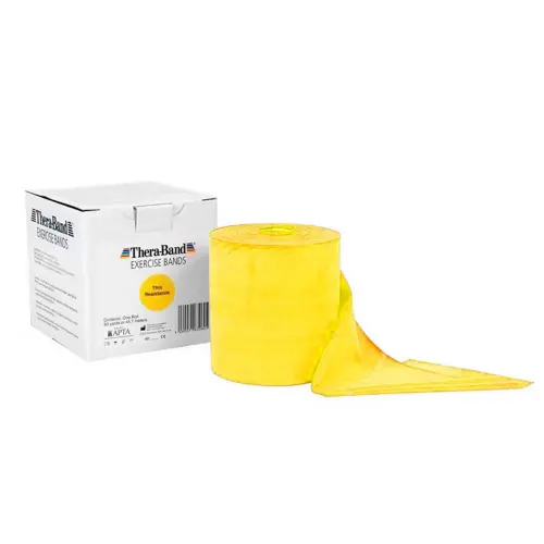 Theraband® Übungsband 45,5 m Rolle gelb - leicht