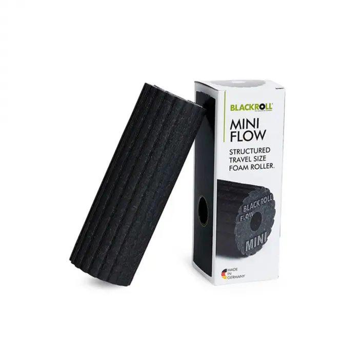 BLACKROLL® MINI FLOW Faszienrolle mit Sägeblatt-Oberfläche schwarz