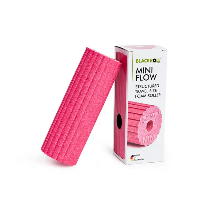 BLACKROLL® MINI FLOW Faszienrolle mit Sägeblatt-Oberfläche pink