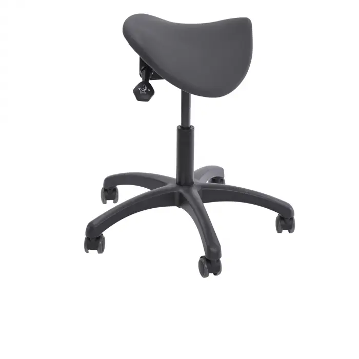 Reitersattelhocker mit Neigungsverstellung, Kunststoff, 45-60 cm anthrazit