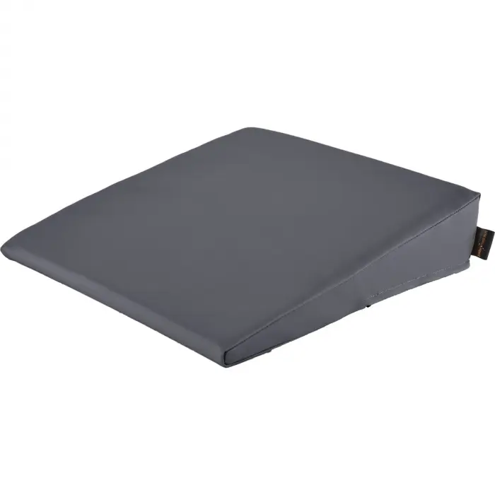 Keilkissen mit Kunstlederbezug 40x40x10/2 cm | Anthrazit