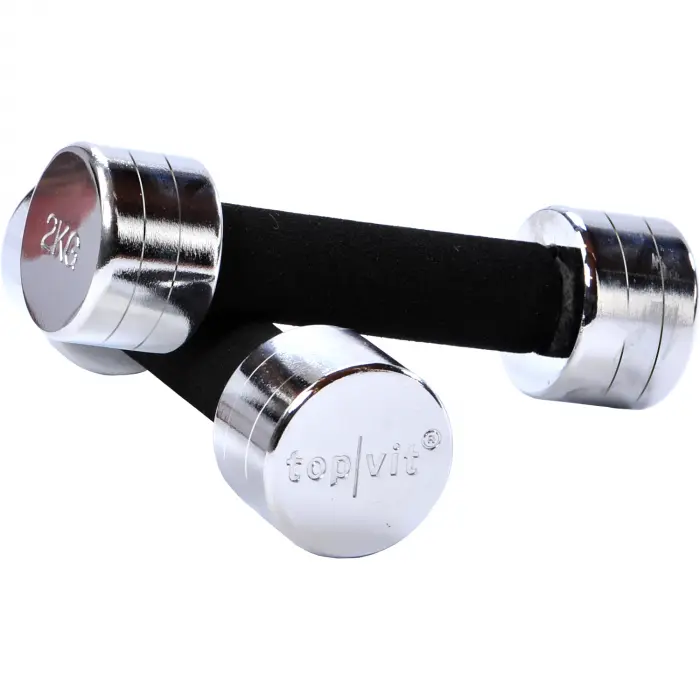 top | vit® chrom.dumbbell 2,0 kg | Stück