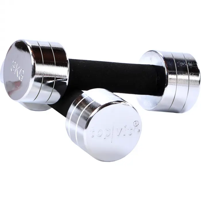 top | vit® chrom.dumbbell 3,0  kg | Paar