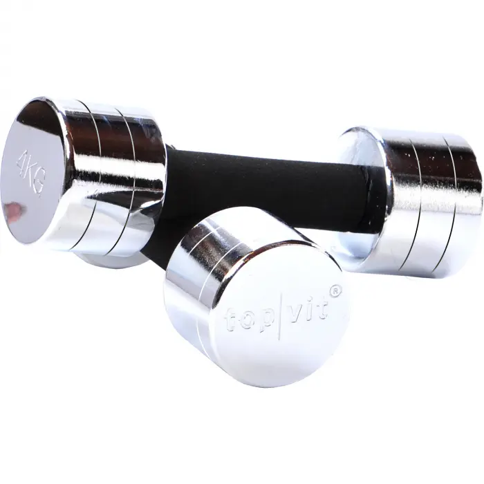 top | vit® chrom.dumbbell 4,0 kg | Stück