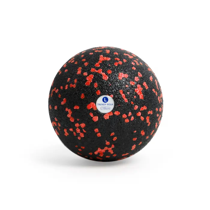 Faszienball Bola Bola L Ø 10 cm | schwarz/rot