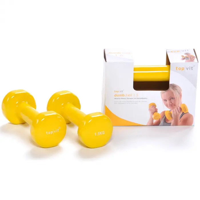top | vit® dumb.bell 1,5 kg - gelb