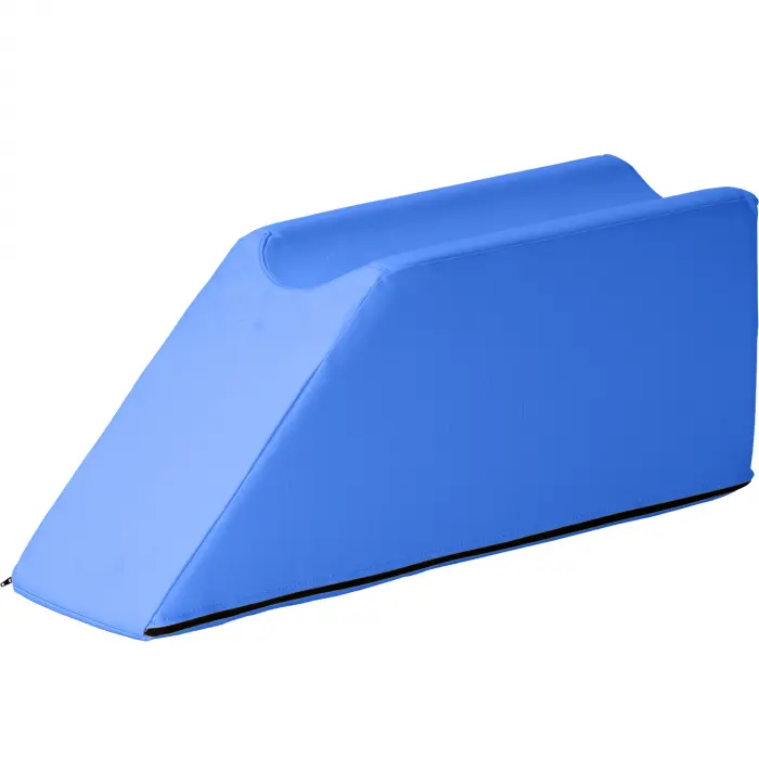 Lymphdrainagekeile mit einer Beinmulde, 75x22x30 cm | Eisblau