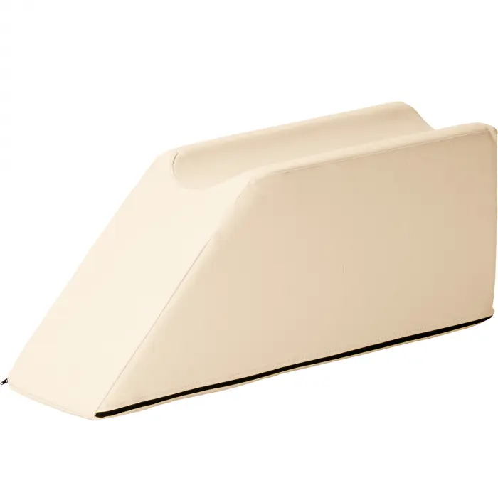Lymphdrainagekeile mit einer Beinmulde, 75x22x30 cm | Elfenbein