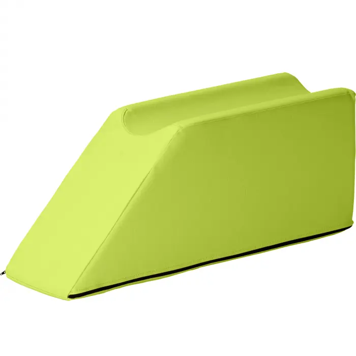 Lymphdrainagekeile mit einer Beinmulde, 75x22x30 cm | Grasgrün