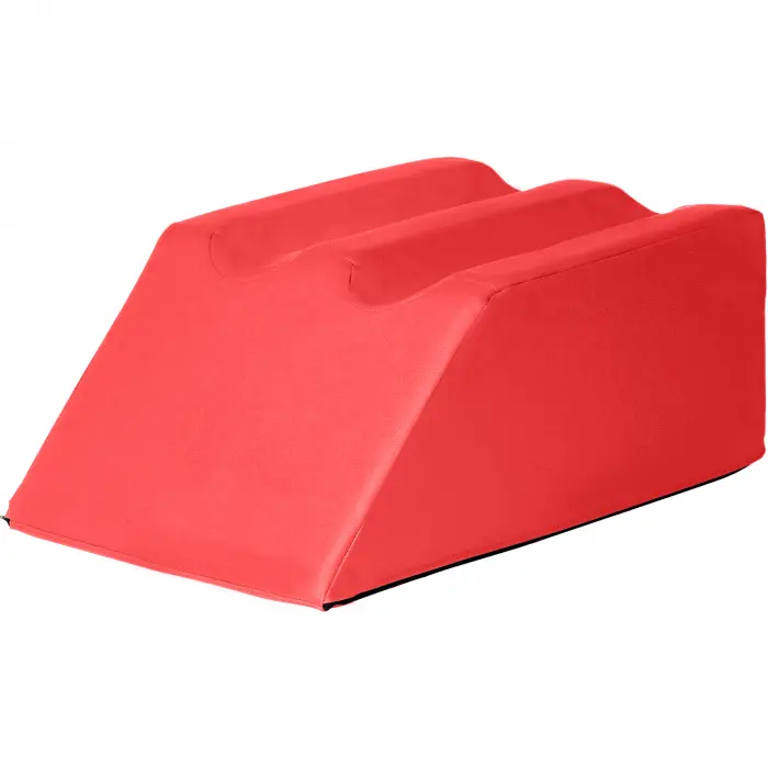 Lymphdrainagekeile mit zwei Beinmulden, 75x50x30 cm | Kirsch