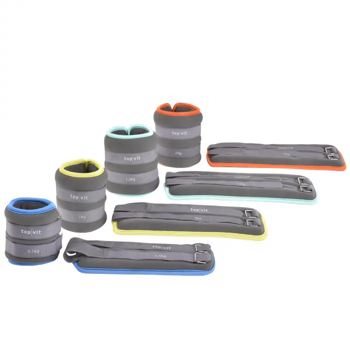 top | vit® gewichts.manschetten soft 4er Set, je 1 Paar (8 Stück)