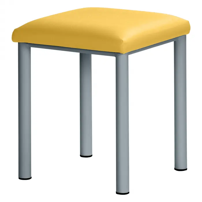 Therapiehocker eckig 55 cm | Silber | Mais