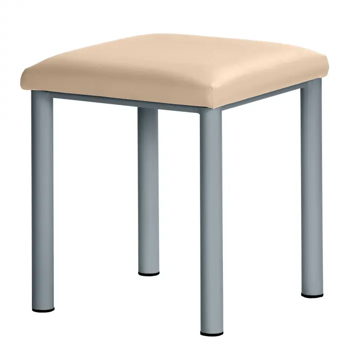 Therapiehocker eckig 50 cm | Silber | Elfenbein