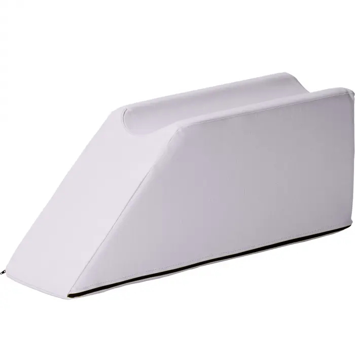 Lymphdrainagekeile mit einer Beinmulde, 75x22x30 cm | Weiß