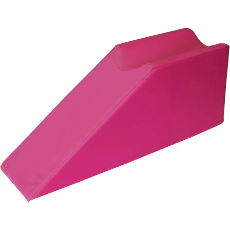 Öffne Lymphdrainagekeil mit einer Beinmulde pink/rot , 74x22x30 cm