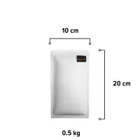 Sandsack 0,5 kg - ca. 20 x 10 cm | weiß