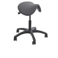 Reitersattelhocker mit Neigungsverstellung, Kunststoff, 45-60 cm anthrazit