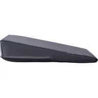 Keilkissen mit Kunstlederbezug 40x20x10/2 cm | Anthrazit