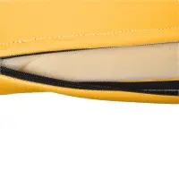 Keilkissen mit Kunstlederbezug 40x40x20/2 cm | Safran