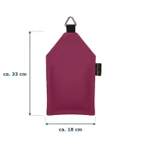 Sandsack mit Ring 2,0 kg - ca. 32,5 x 20 cm | beere