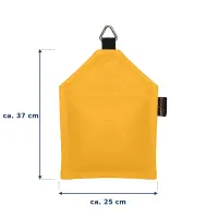 Sandsack mit Ring 3,0 kg - ca. 37 x 25 cm | safran