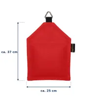 Sandsack mit Ring 3,0 kg - ca. 37 x 25 cm | kirsch