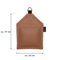 Sandsack mit Ring 3,0 kg - ca. 37 x 25 cm | nougat