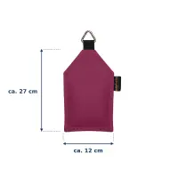 Sandsack mit Ring 0,750 kg - ca. 25 x 15 cm | beere
