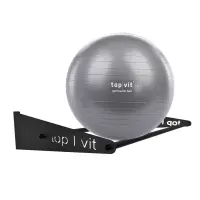 top | vit® Wandhalterung, ca. 65 cm 2 Ablagestangen | anthrazit