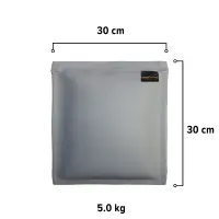 Sandsack 5,0 kg - ca. 30 x 30 cm | chrom
