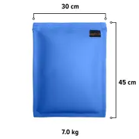 Sandsack 7,0 kg - ca. 45 x 30 cm | eisblau