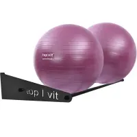top | vit® Wandhalterung, ca. 125 cm 2 Ablagestangen | anthrazit