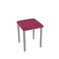 Therapiehocker eckig 45 cm | Silber | Beere
