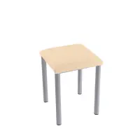 Therapiehocker eckig 50 cm | Silber | Elfenbein