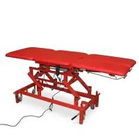 Therapieliege 4-tlg., Elektrik, mit 2-geteiltem Fußteil und neuem Polster