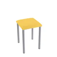 Therapiehocker eckig 55 cm | Silber | Mais