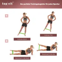 top | vit® loops XL - Fitness-Loops 5er Set - inkl. Mesh-Bag