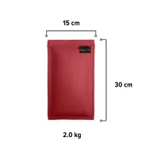 Sandsack 2,0 kg - ca. 30 x 15 cm | bordeaux