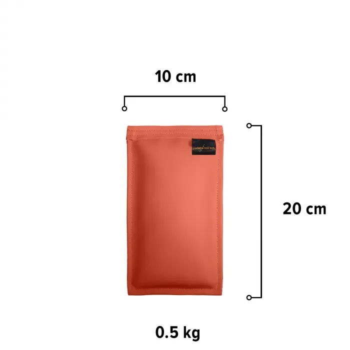 Sandsack 0,5 kg - ca. 20 x 10 cm | karneol