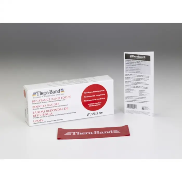 TheraBand® Loop, ca Ø 13 cm rot - mittel stark