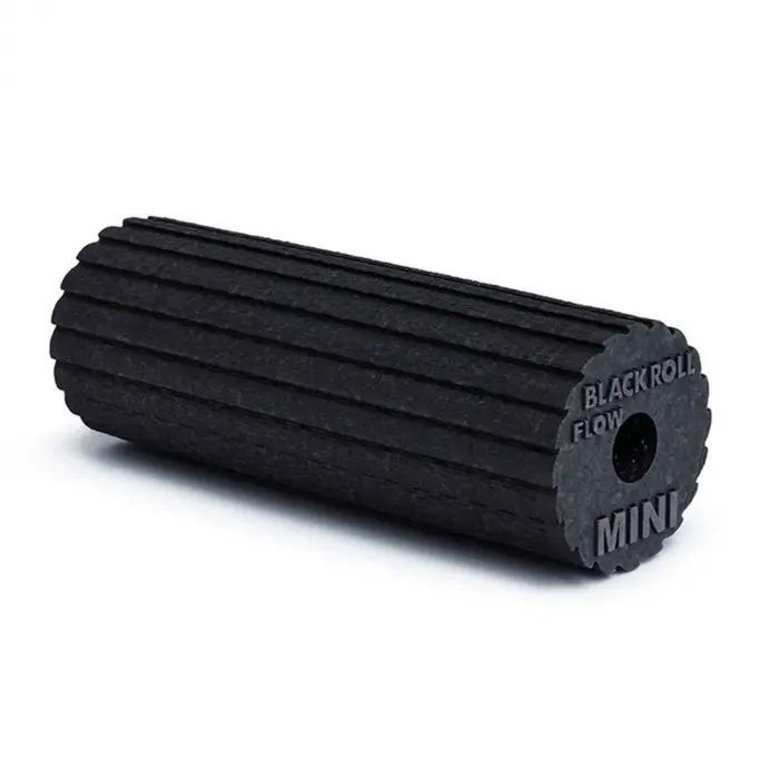 BLACKROLL® MINI FLOW Faszienrolle mit Sägeblatt-Oberfläche schwarz