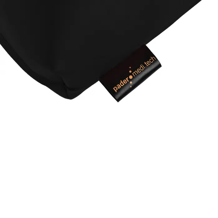 Massagekopfkissen mit Schaumstoff-Flocken 40 x 30 x 9 cm | Schwarz